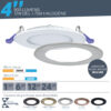 Luminaires encastrés profilés - Rond de 4 pouces
