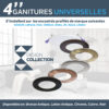 Garnitures de couleur rondes - 4 pouces