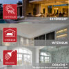 Luminaires encastrées ultra mince - 6 pouces Rond - 3 options de Température de lumière intégrés – Image 2