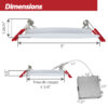 (4-POUCES) Lumière encastrée ultra mince - 4 pouces carrés - 3 options de Température de lumière intégrées – Image 4