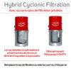 Aspirateur central hybride compact 700 AIRWATTS, cuve de 25 L / 6,6 gal., utilisable avec ou sans sacs filtrants jetables. – Image 4