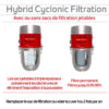 Système d'aspirateur central hybride 750 AIRWATTS, 22 L / 5,81 gal., Peut être utilisé avec ou sans sacs de filtration jetables – Image 6