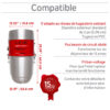 Système d'aspirateur central hybride 750 AIRWATTS, 22 L / 5,81 gal., Peut être utilisé avec ou sans sacs de filtration jetables – Image 7