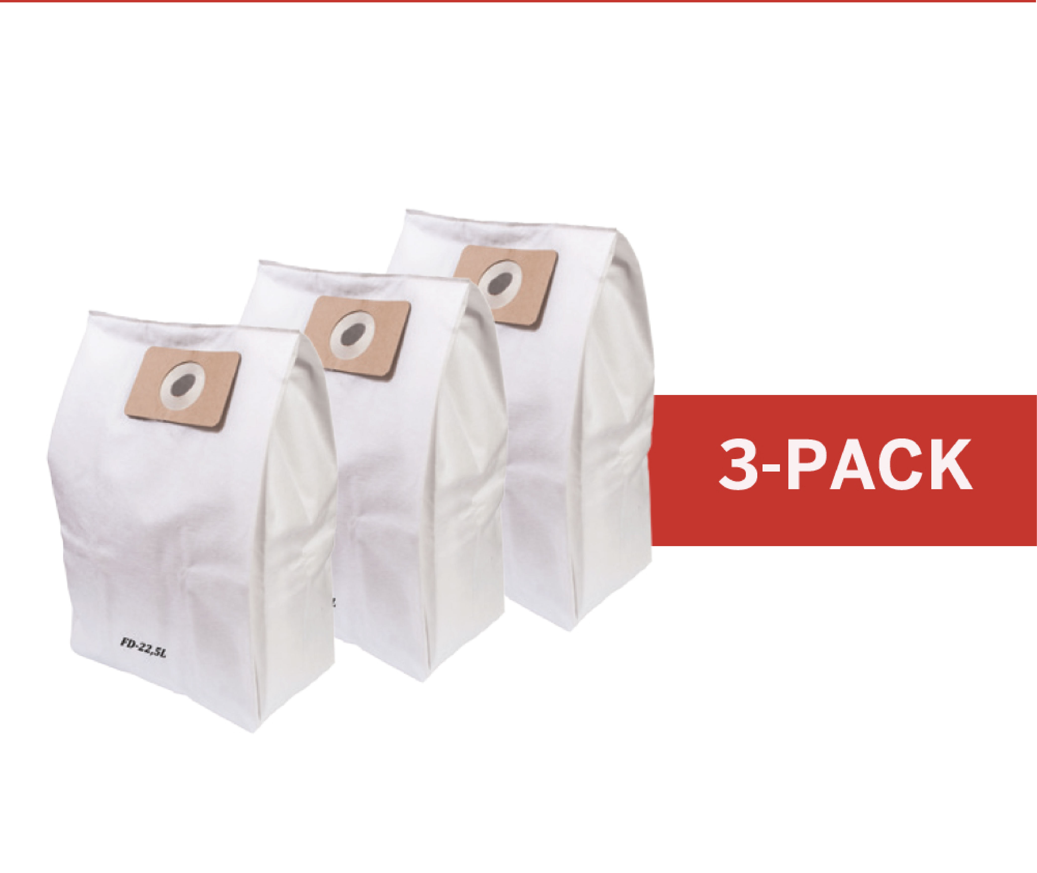 Triple layer disposable bags - 3 pack