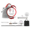 Deluxe Low-Voltage Accessory Kit, Anti-Kinking 360˚ Swiveling Handle and Wall-End Cuff with On / Off Switch (Available in 30 ft, 35 ft or 40 ft) - Ideal For Hard Surfaces