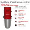 Système d'aspirateur central hybride autonettoyant 710 AIRWATTS, 8,4 po (21,34 cm), moteur de qualité commerciale à dérivation AMETEK LAMB, 32 L / 8,45 gal. - Image 3