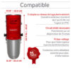 Système d'aspirateur central hybride autonettoyant 710 AIRWATTS, 8,4 po (21,34 cm), moteur de qualité commerciale à dérivation AMETEK LAMB, 32 L / 8,45 gal. - Image 7