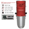 Système d'aspirateur central hybride autonettoyant 710 AIRWATTS, 8,4 po (21,34 cm), moteur de qualité commerciale à dérivation AMETEK LAMB, 32 L / 8,45 gal.